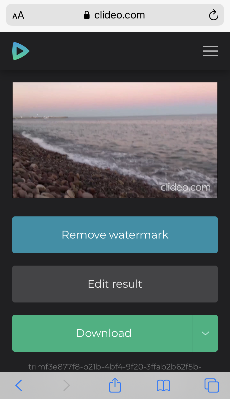Download the muted video to iPhone