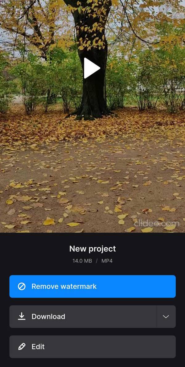 Save file from Android video editor