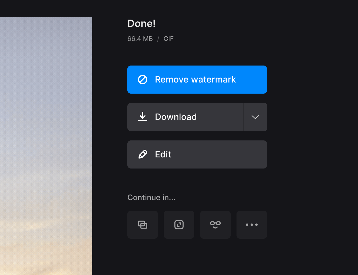 Download GIF made from video