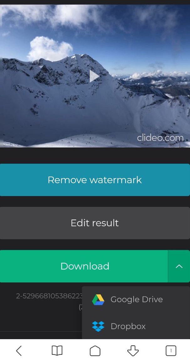 Download the muted video to Android