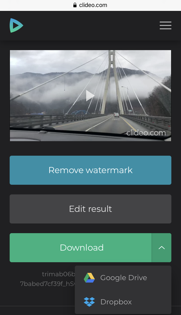 Download created stop motion video to iPhone