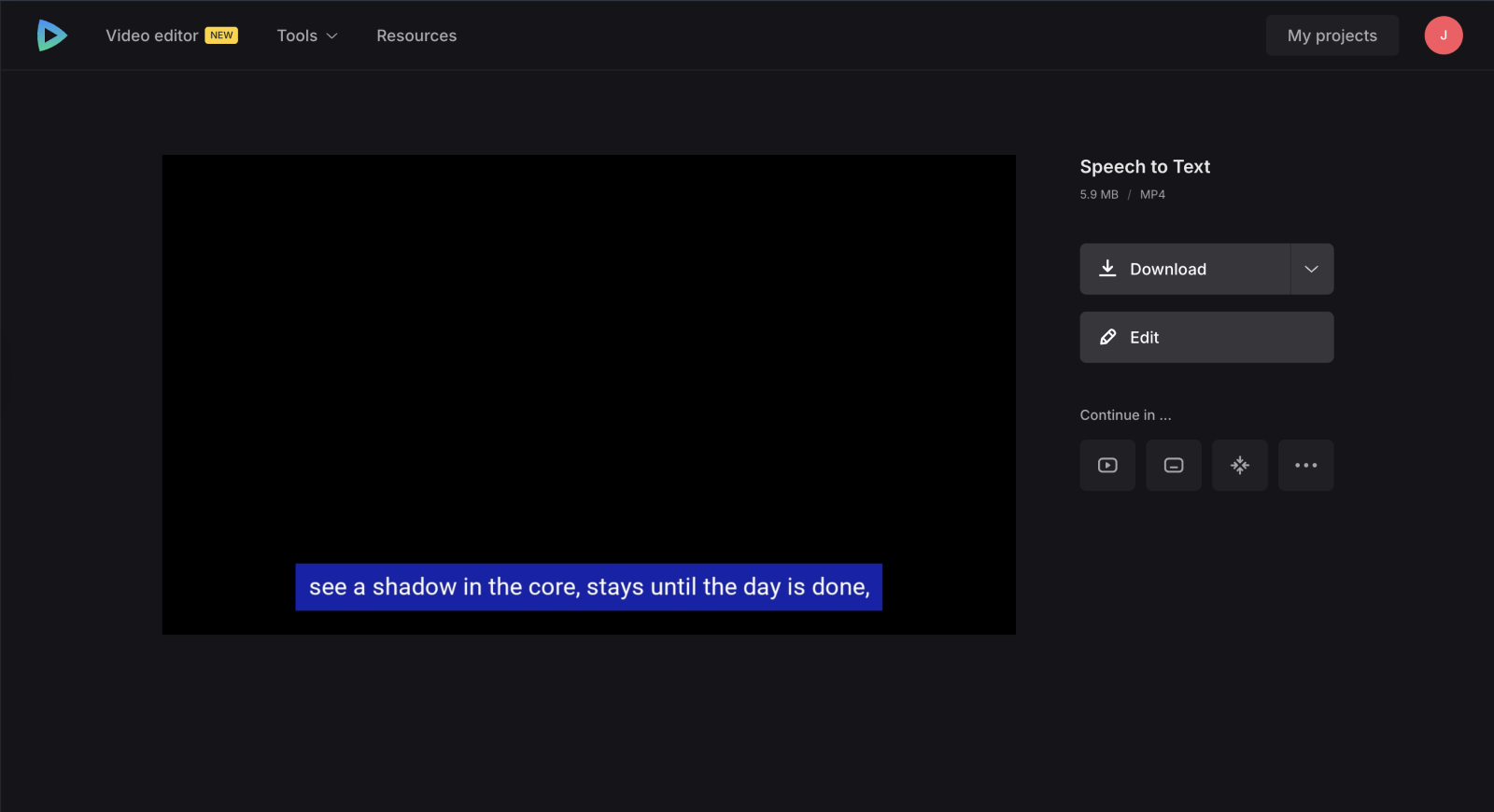 Save video with song transcription