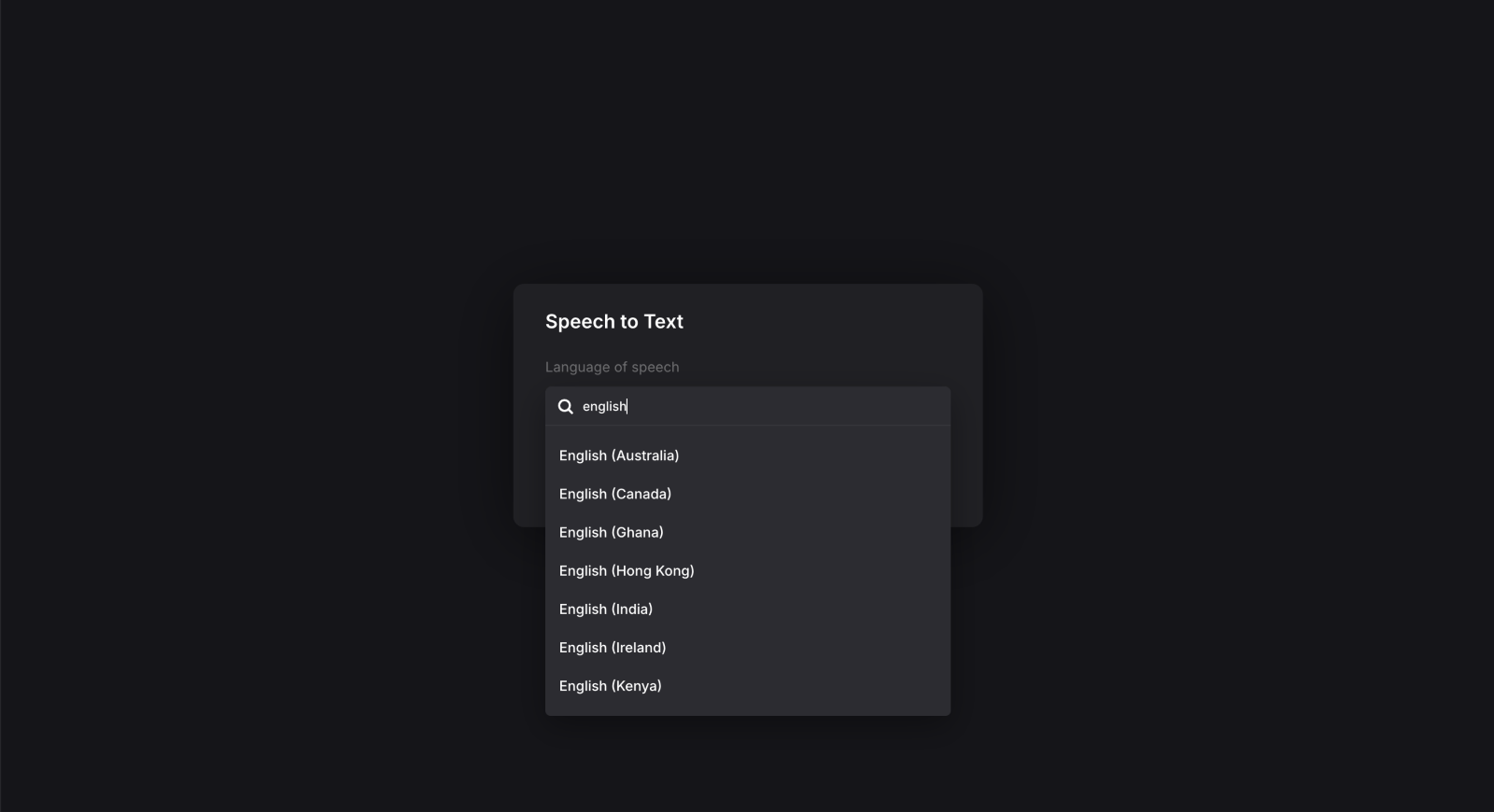 Choose language to turn MP4 into text Select language to convert MP4 video to text