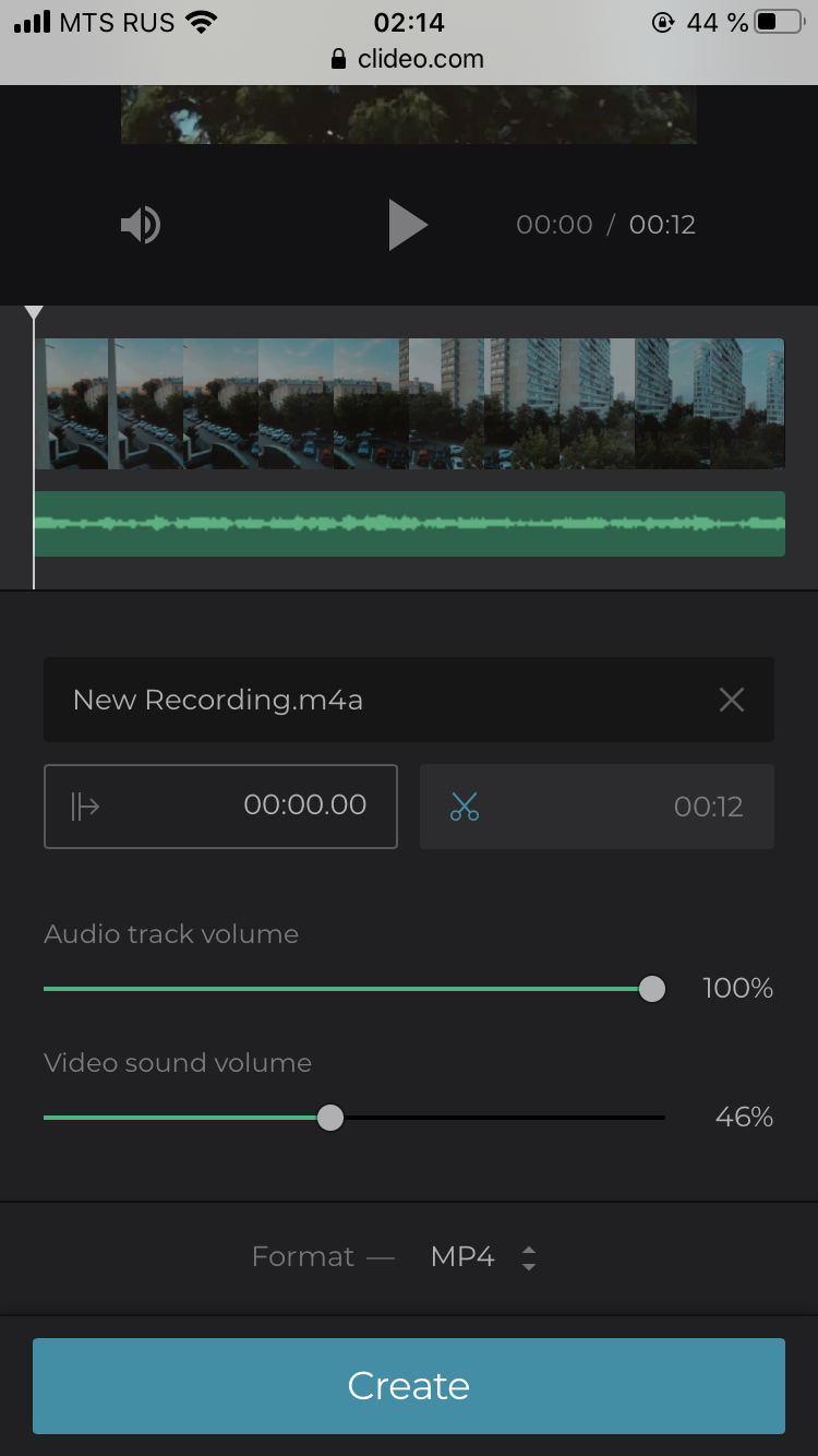 Change volume of the iPhone video and audio