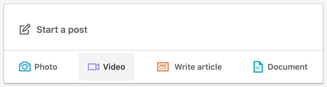 Upload video to LinkedIn