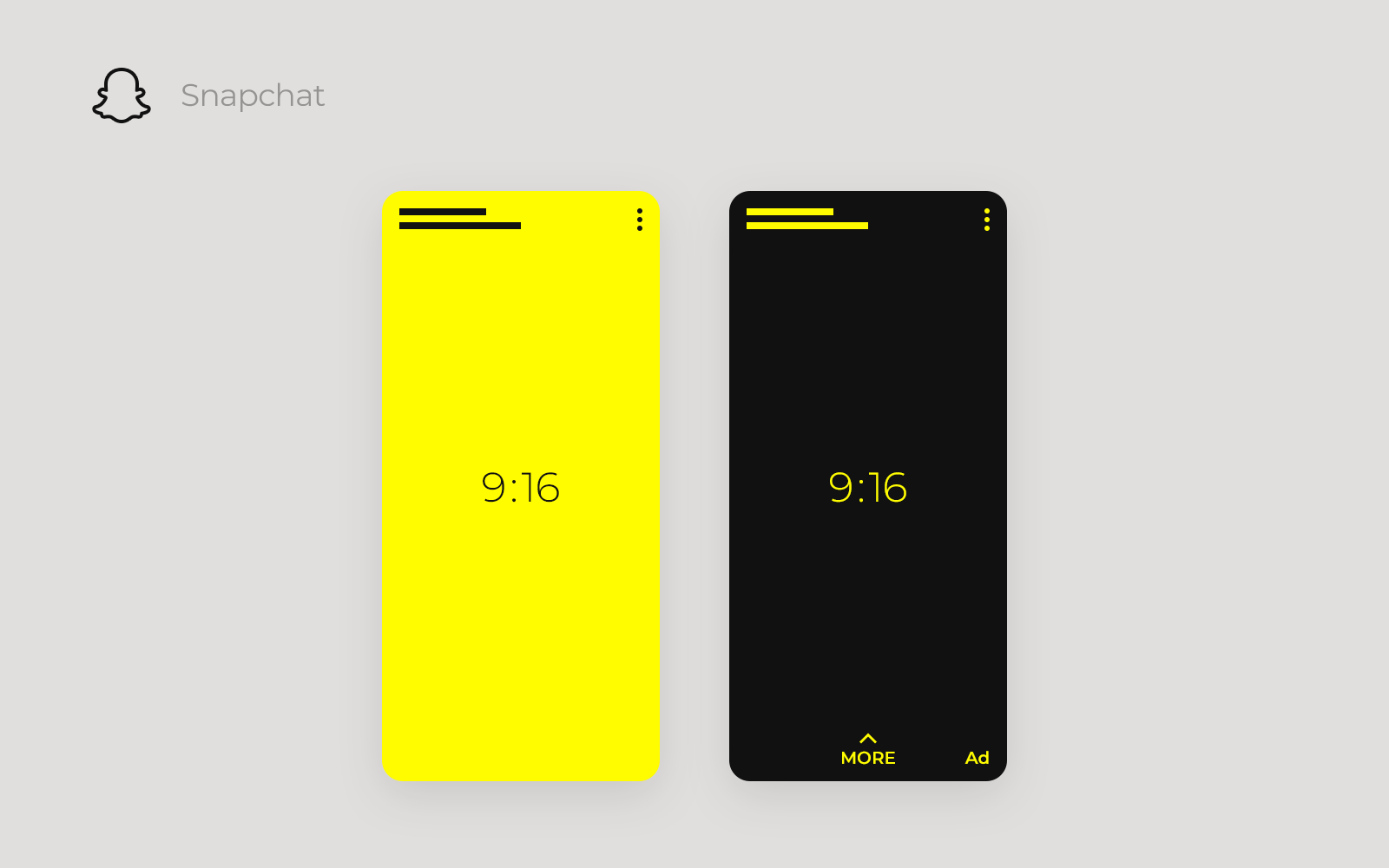 Snapchat video and ad, their aspect ratio