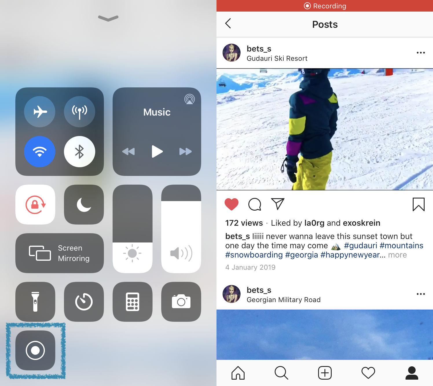 Capture Instagram video with one click