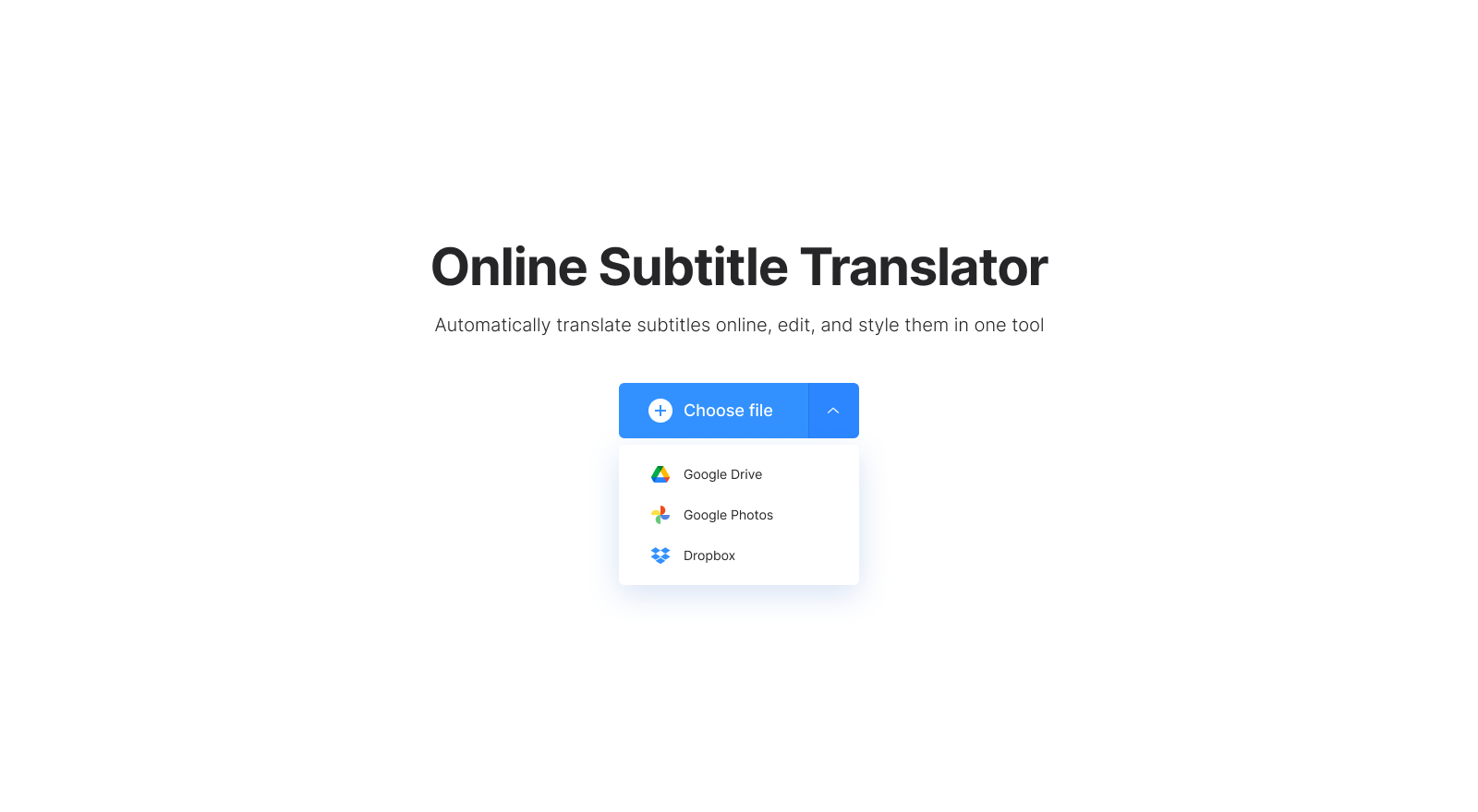 Subtitle translator
