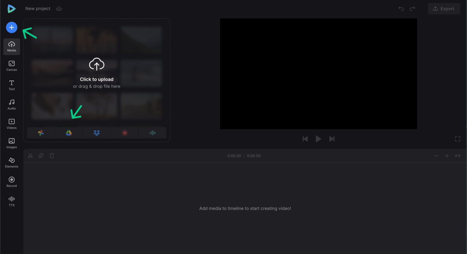 Upload files to make a vodcast Upload assets to make video podcast