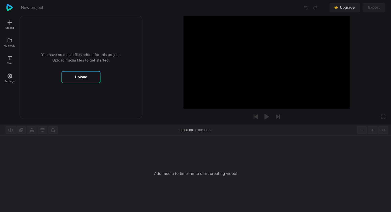 Upload files to make cooking video