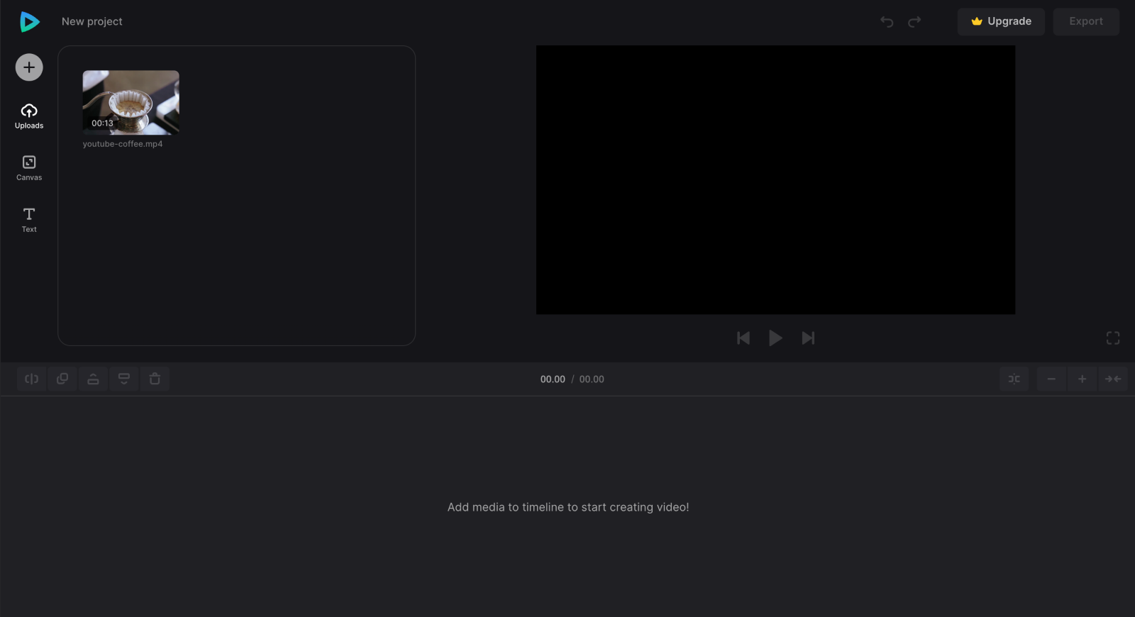 Video from YouTube to share on Instagram