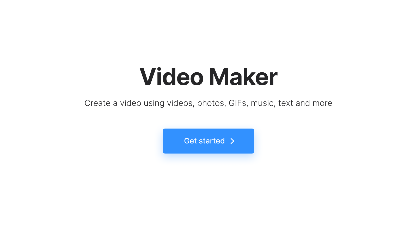Video maker to upload photos to make video