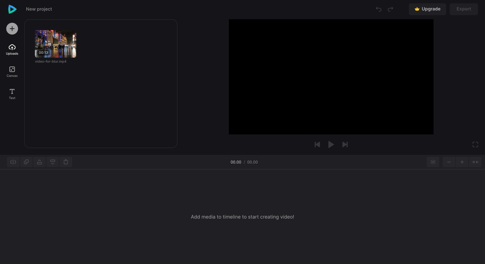 Video to blur