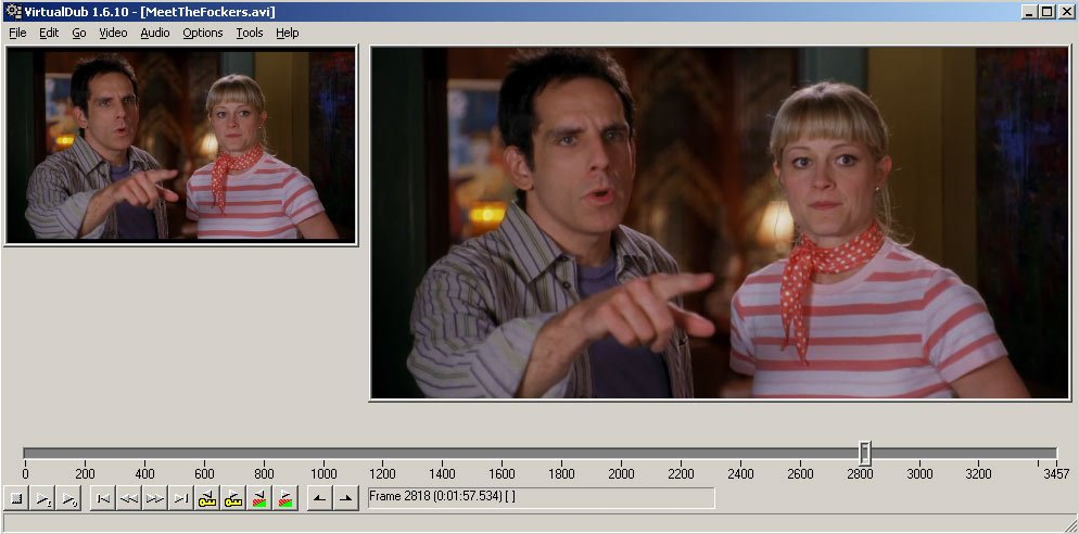Desktop menu of the Final Cut alternative for Windows VirtualDub